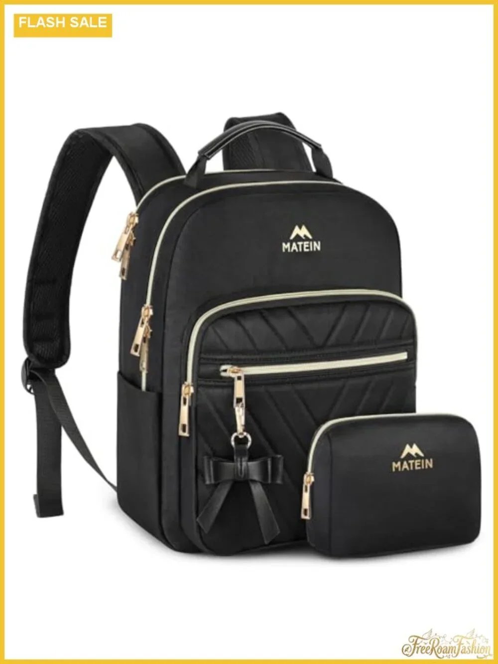 MATEIN Mini Backpack for Women, Stylish Daypack Purse, Black